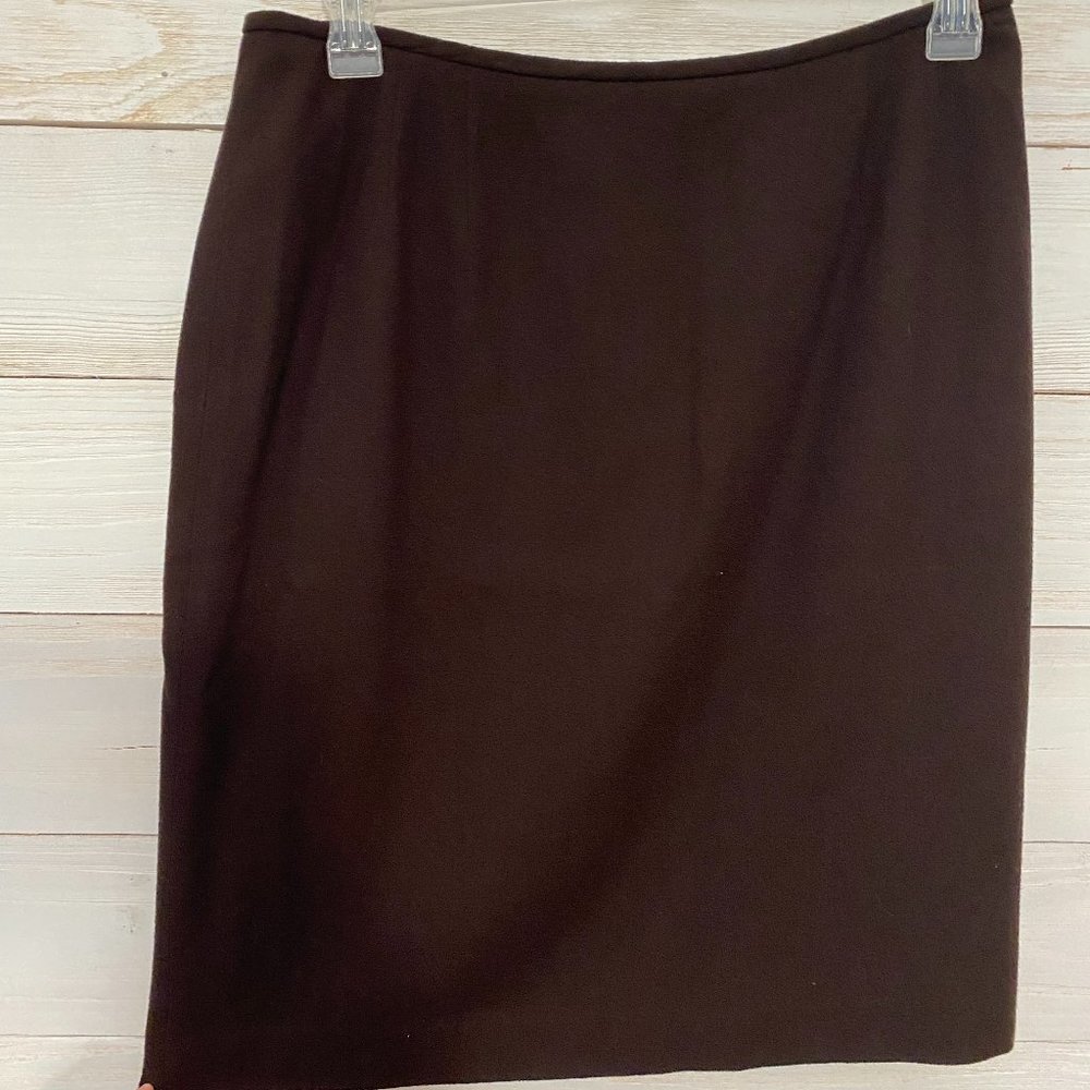NWT Kasper & Company ASL, women's size 16 Brown 100% wool skirt